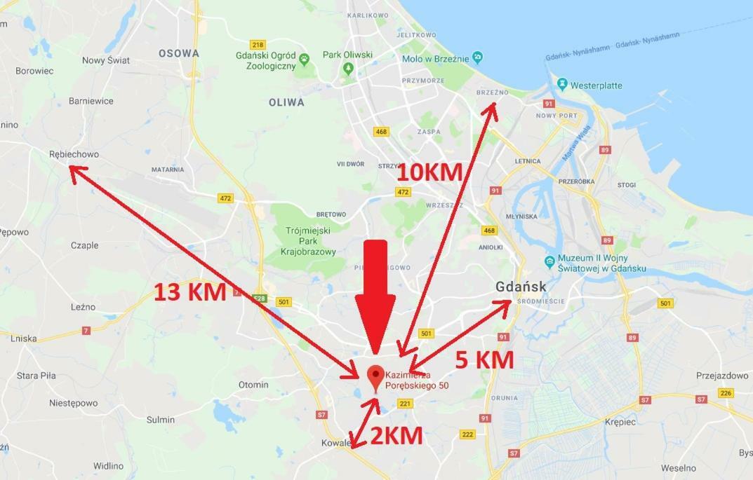 Apartament Familijny Gdansk 3 Rooms 64M2 Extérieur photo